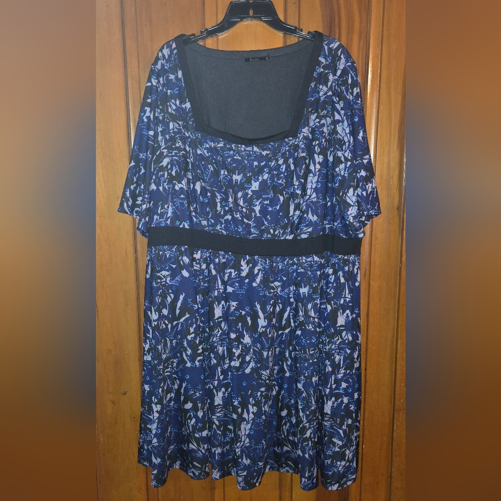 Blue And Black Jete 3x Dress